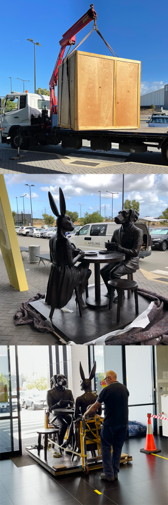 table of love arriving at aveling