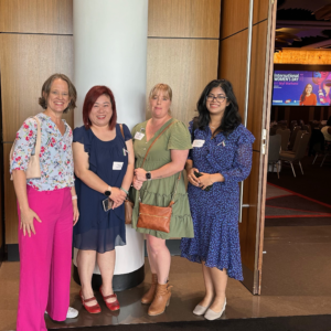 Rebecca Caine, Denna Lee, Sheina Hutchinson, Megha Rahman at IWD event