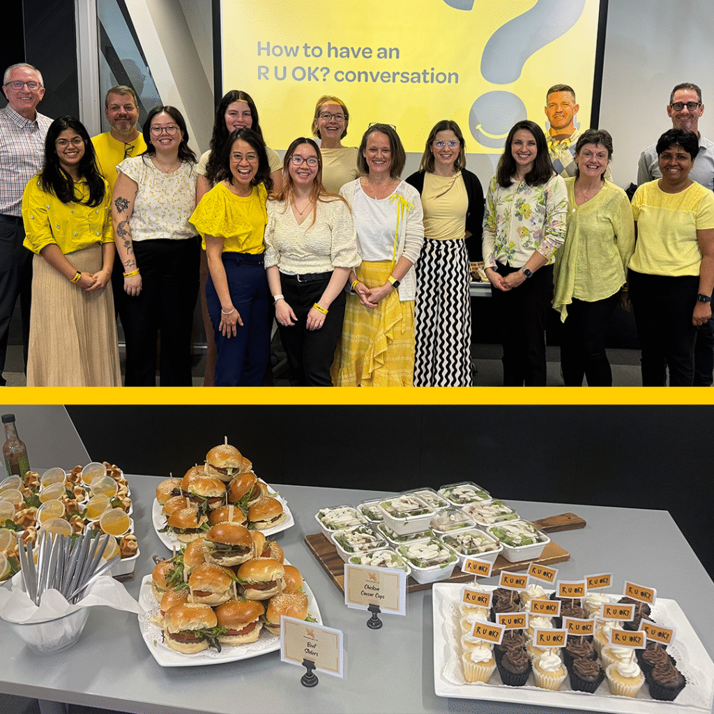 staff celebrate RU OK Day 2024