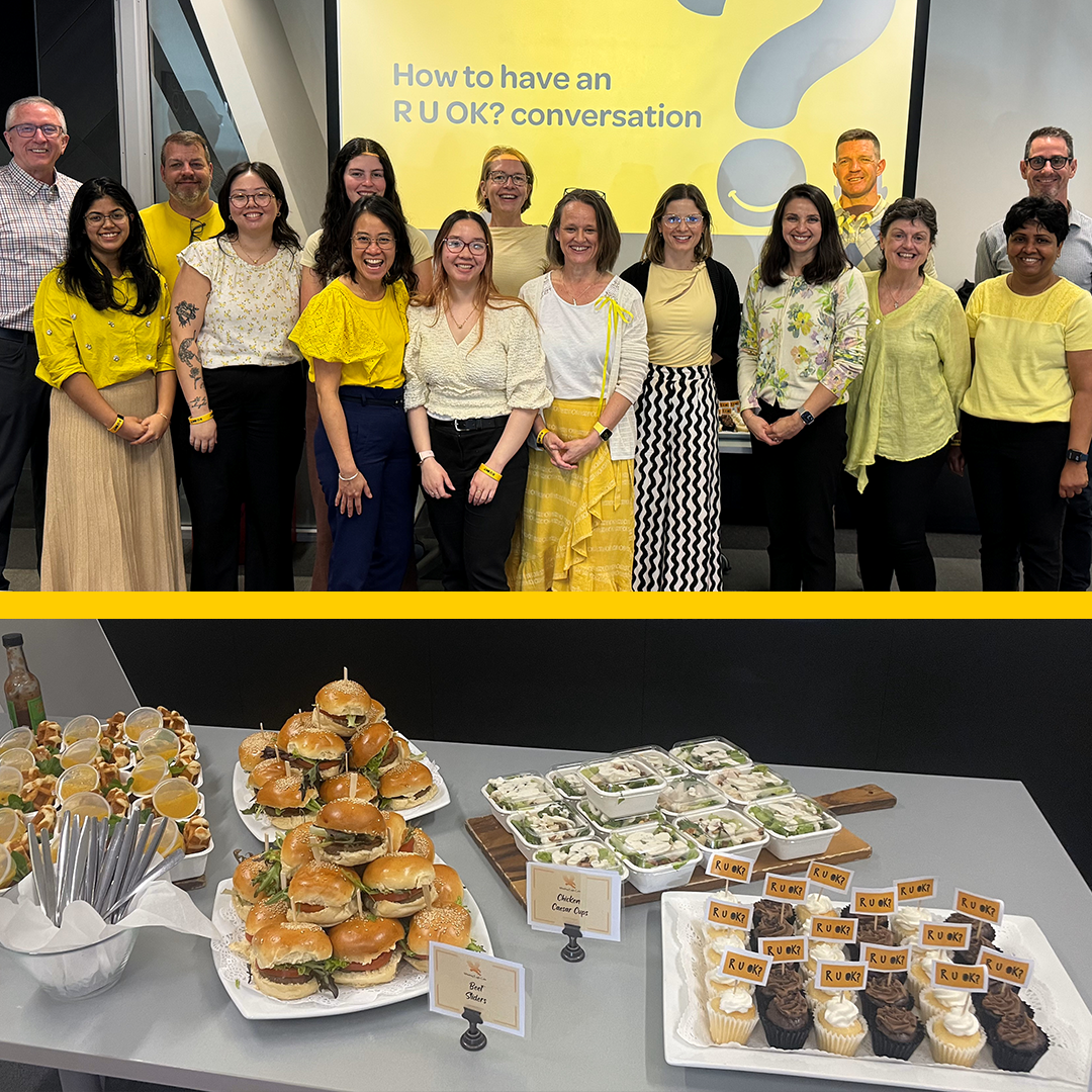 staff celebrate RU OK Day 2024